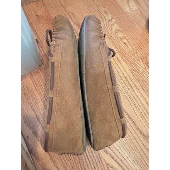 Minnetonka women’s Leopard Print Cally Slippers Size 8 - Picture 9 of 10